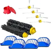 [JoyBros] Replacement Parts Accessories Compatible for iRobot Roomba All 600 Series: 670 671 675 677 690 692 694 650 665 Side Main Roller Brush Filter Wheel Tires