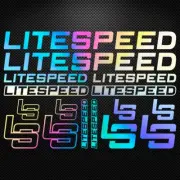 LITESPEED KIT Holographic Vinyl Decal Stickers Sheet Bike Frame Cycling Bicycle