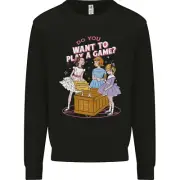 Play a Game Kids Grim Reaper Ouija Board Mens Sweatshirt Jumper