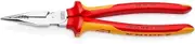 Knipex 08 26 185 SB Chrome-Plated Needle-Nose Combination Pliers with Multi-Component Grips, 185 mm Size