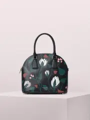 sylvia deco bloom large dome satchel