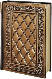Notebook, Retro Clip Hardcover Embossed Travel Journal Sketchbook Ultra Thick Blank Paper Diary Schedule Plan Record Scrapbook-Bronze