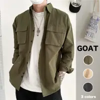 在飛比找蝦皮商城精選優惠-『GOAT』韓國 工裝 軍裝 立體 多口袋 襯衫 高層次 四