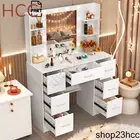 Dressing Table w/ LED Light Mirror Vanity Make Up Desk Bedroom furniture White