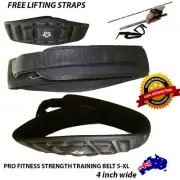 FITNESS STRENGTH Training 7" Weight Lifting Belt Gym Lumbar BACK SUPPORT