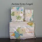 NEW Pottery Barn Kids OCEAN CRITTERS Beach Sealife Twin Quilt+Sham+Sheet Set NLA