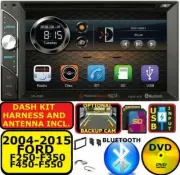 2005-2015 FORD F250/350/450/550 BLUETOOTH DVD CD USB AUX SD CAR RADIO STEREO PKG (for: Ford)