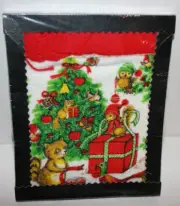 NEW VTG Valiant Tie-Towelettes Kitchen Christmas Forest Animals Crochet Kit