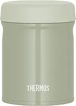 JEB-500 KKI Thermos Vacuum Insulated Soup Jar, 16.9 fl oz (500 ml), Khaki, All Parts Dishwasher Safe, Hot and Cold Cleaning, Easy to Clean and Easy to Clean with a Round Mouth Design