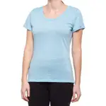 長毛象 MAMMUT ALVRA T-SHIRT 圓領羊毛混紡T 女款 淺藍 短袖 美規L 正品 正版