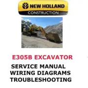 NEW HOLLAND E305B CRAWLER EXCAVATOR MANUAL SHOP SERVICE REPAIR PDF