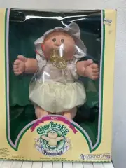 Vintage 1985 Preemie Cabbage Patch Kids Bald Girl Blue Eyes New Old Stock