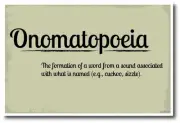 Onomatopoeia - NEW Language Arts Classroom School Educational POSTER