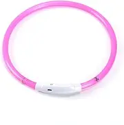 Daseeme LED Dog Collar USB Rechargeable Flash Dog Necklace Light PVC Pet Safety Collar for Large Medium Small Dogs
