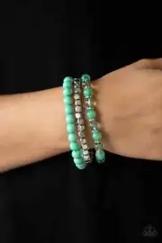 Paparazzi GLOBETROTTER GLAM green bracelet