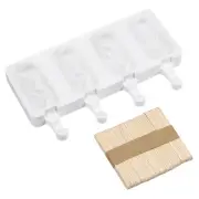 Silicone Ice Cream Molds, 10.12" x 5.83" Rectangle Ice Pops Molds