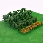 50pcs DIY Miniature Trees Model Train Railroad Wargame Scenery Landscape Scale