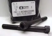 7/16-14x4 Hex Socket Head Cap Screws Alloy Steel Black (4)