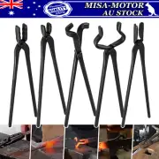 Universal Knife Making Bolt Tongs Blacksmith Bladesmith Tool Set for Anvil Forge