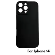 Camera Lens Cover Shockproof Silicone Case For Apple iPhone 14 Black