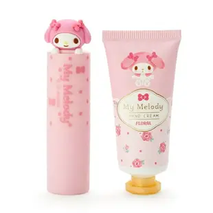 【震撼精品百貨】My Melody_美樂蒂~日本SANRIO三麗鷗 美樂蒂護唇膏護手霜組 花香(美妝達人)*35794