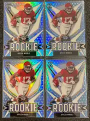 2021 Leaf Valiant 4 Card Lot Silver Prizm JAYLEN WADDLE ROOKIE LIGHT BLUE# 35/35