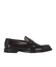 Doucal's Penny-Slot Almond Toe Loafers 43.5,43 Black