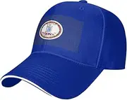 [SSIULUS] Flag of Virginia Casquette Cap Hats,Trucker,Baseball Cap with Snapback,Perfect for Summer,Golf