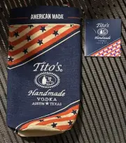 Tito's Vodka Bottle Bag 750ml Drawstring America Red White & Blue