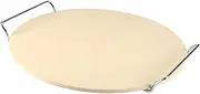 JISADER Pizza Stone for Oven Baking Crispy Pizzas Bread with Rack Stand Bread Baking Stone for Cooking