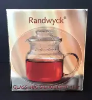 Randwyck High Quality Heat Resistant Boroscilicate Glass Jug Silhouette 1 Ltr