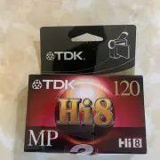 TDK • Hi8 MP 120 • 8mm • Blank Camcorder Video Cassette Tape • New/Sealed!