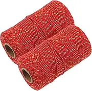 2 Gold and Silver Wire Rope Packing Ribbon Present Wrapping Cord Ribbon Packing Twine Decorative Rope Packing Rope Craft Rope Wrapping Accessories Rope Decor Ropes