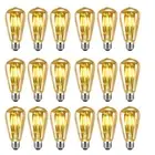 18 Pcs Vintage 4W E27 ST64 Filament LED Light Bulbs Industrial Edison Lamp Bulbs