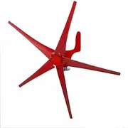 HUIZHITENGDA Non Noise Horizontal Type Wind Turbine Generator Kit,3000W 12V/24V/48V Windmill Generator Kit 5 Blade with Wind Controller for Boats, Terraces, Cabins Or Home,24V