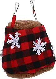 Levemolo Snowflake Cotton Nest Small Animal Hideout Pet Hamster Sleeping Bed Hamster Sleeping Cushion Pet Hammock Bed Small Pet Hammock Small Hamster Hideout Small Pet Cage Hammock