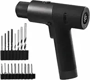 HOTO Cordless Brushless Drill 12V, LED Display Screen, 30 Precision Gears, 2 Working Modes, 2000mAh Battery, 3/8 Inch Keyless Chuck, 1400RPM (Dark Grey)