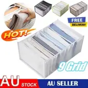 9Grids Jeans Clothes Storage Boxes Organizer Drawer Leggings Closet Wardrobe MQ