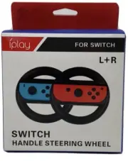 IPlay Switch Handle 2 Pack Steering Wheel Switch Joy-Con Controller Black New