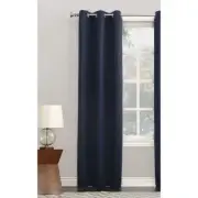 Blackout curtain panel 40"W x 84"L grommet top navy blue filter light noise 1pc