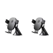2x Laser Adjustable Windscreen Car Universal Phone Holder Mount Storage Black