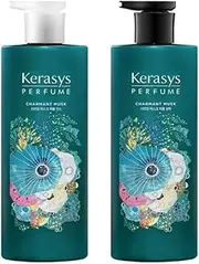 Perfume Charman Musk Shampoo 600ml & Conditioner 600ml. Korean Beauty Damage Care Hair Care Set for KERASYS.
