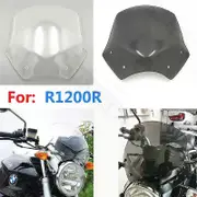 unbrand compatible for R1200R R1200 1200 R Motorcycle Windshield Windscreen Wind Deflectors 2006 - 2014 2007 2008 2009 2010 2011 2012 2013 MAXP Gray