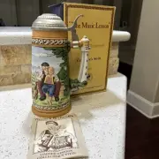 1982 NORMAN ROCKWELL” THE MUSIC LESSON" COLLECTOR’S STEIN KRUG #6345
