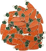 [STOBOK] Pcs Easter Carrot Charm Alloy Carrot Pendant Jewelry for Diy and Decor