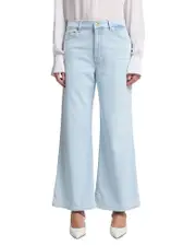 7 For All Mankind Lotta High Rise Wide Leg Jeans in Malibu Sky