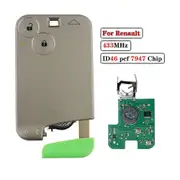 2 Button Remote Car Key For Renault Laguna Espace Velsatis 2001-2006 Auto Fob Smart Card Keyless Entry ID46 PCF7947 Chip Car Remote