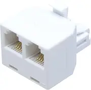 Taro'S CMJ-AD2 RJ11/12 Modular Cable, 2 Distribution Adapter, 6 Poles, 4 Cores, 6 Poles, 2 Cores, Eco Simple Packaging