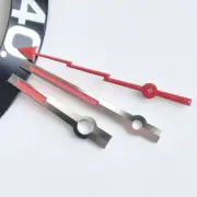Silver Trim Red Lightning Second Watch Hands for 3230 3235 Mechanical Movement