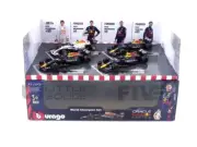 BBURAGO 1/43 - RED BULL PACK - RB16B TURKISH - RB18 - RB19 - RB19 MIAMI (M. VER